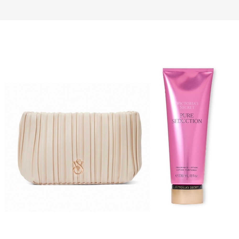 Victoria's Secret Makeup Bag with Lotion